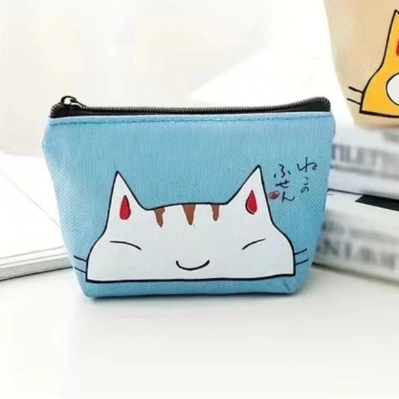 HP ๐ Cute Kawaii Anime Cat Zipper Clutch Wallet - Picture 1 of 4
